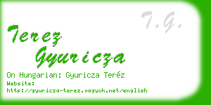 terez gyuricza business card