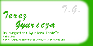 terez gyuricza business card